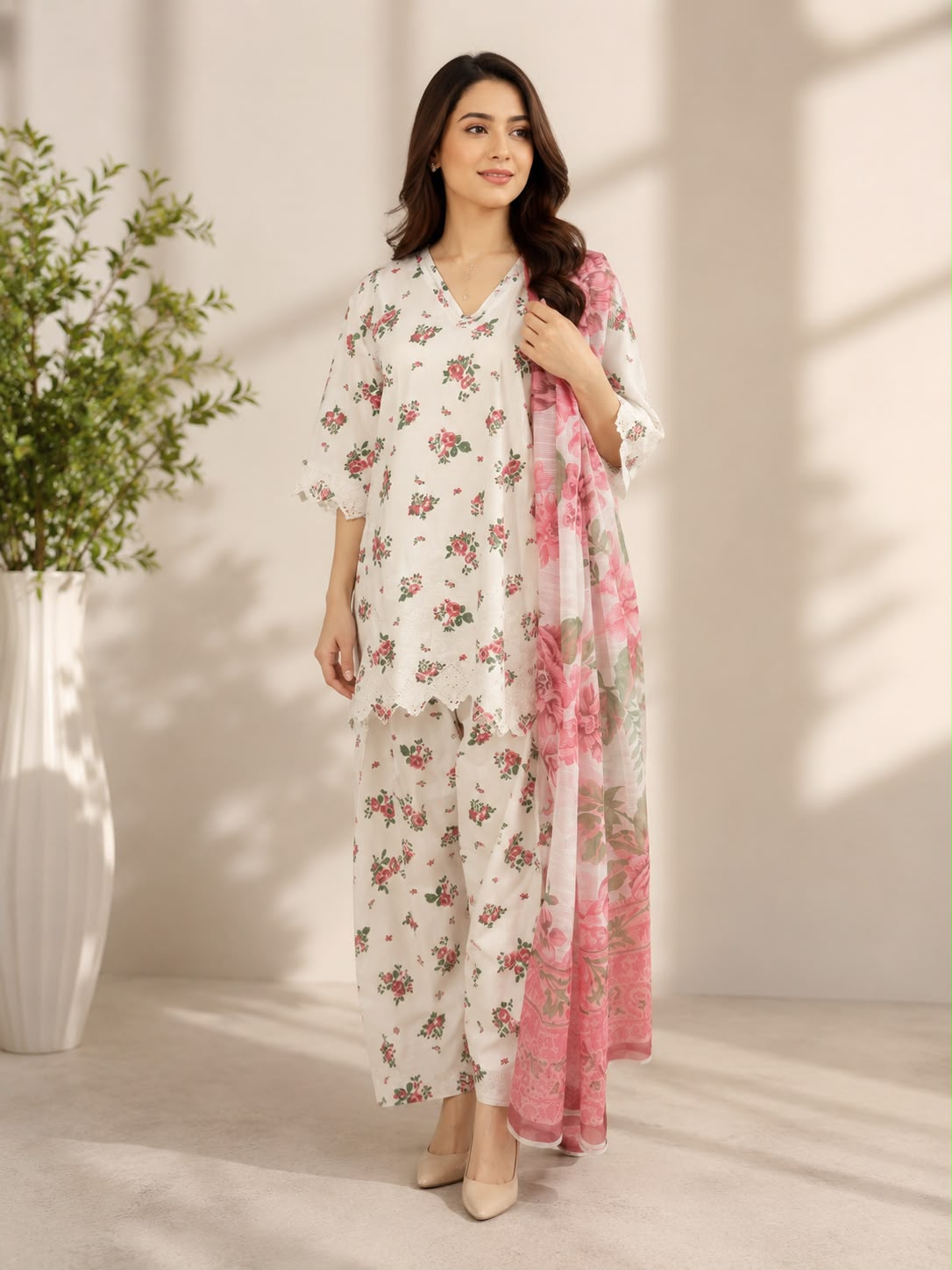 3 Pieces Suits - Stitched