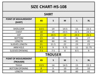 HS-108 3 Pieces Suit - Stitched
