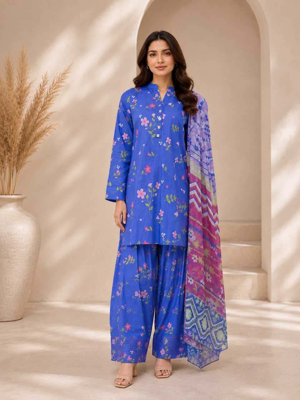 HS-110 3 Pieces Suit - Stitched