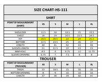 HS-111 3 Pieces Suit - Stitched