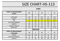 HS-113 3 Pieces Suit - Stitched