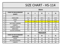 HS-114 3 Pieces Suit - Stitched Embrioded