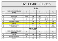 HS-115 3 Pieces Suit - Stitched