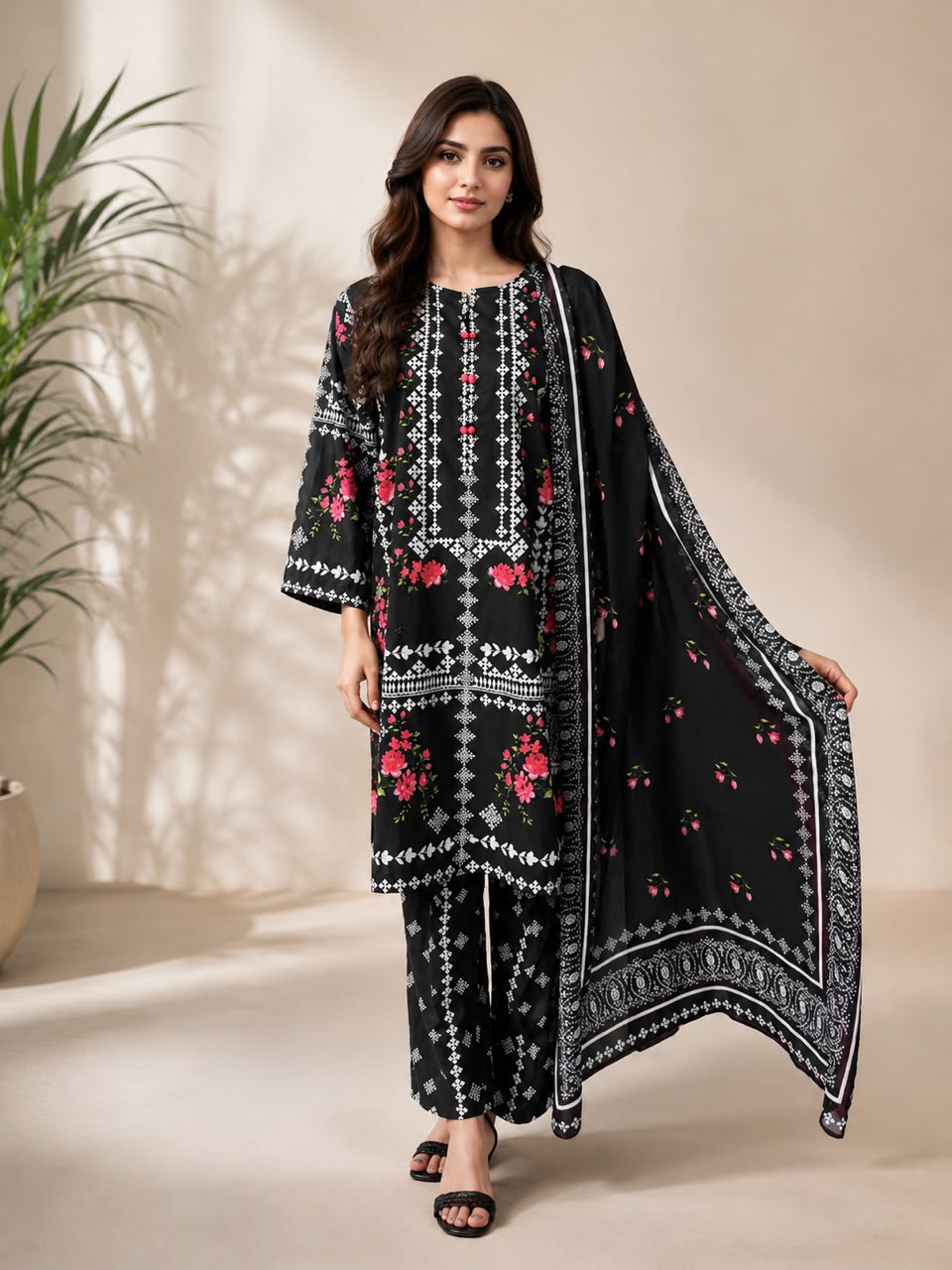 HS-116 3 Pieces Suit - Stitched