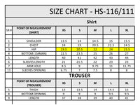 HS-116 3 Pieces Suit - Stitched