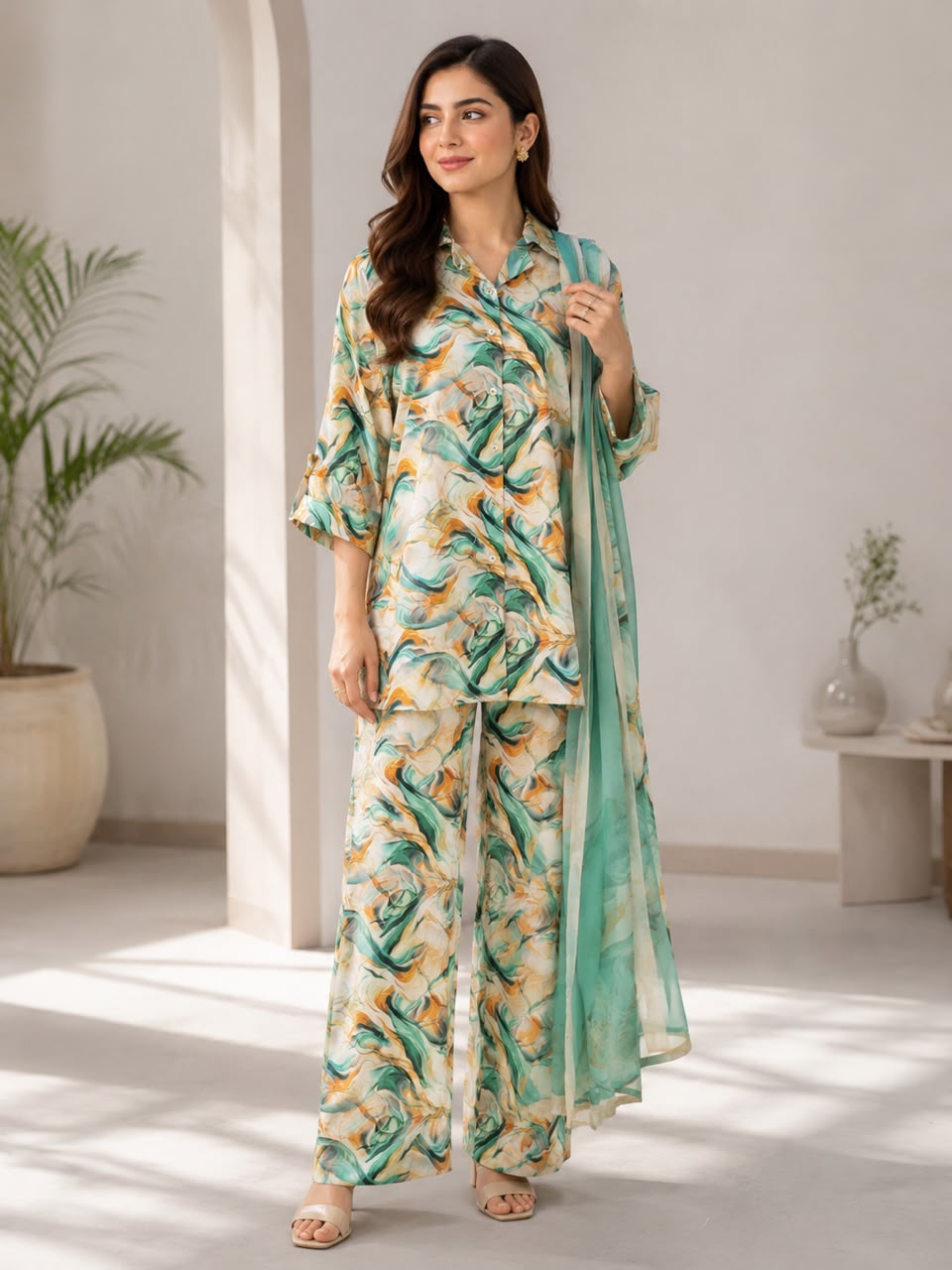 HS-118 3 Pieces Suit - Stitched