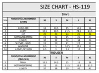 HS-119 3 Pieces Suit - Stitched